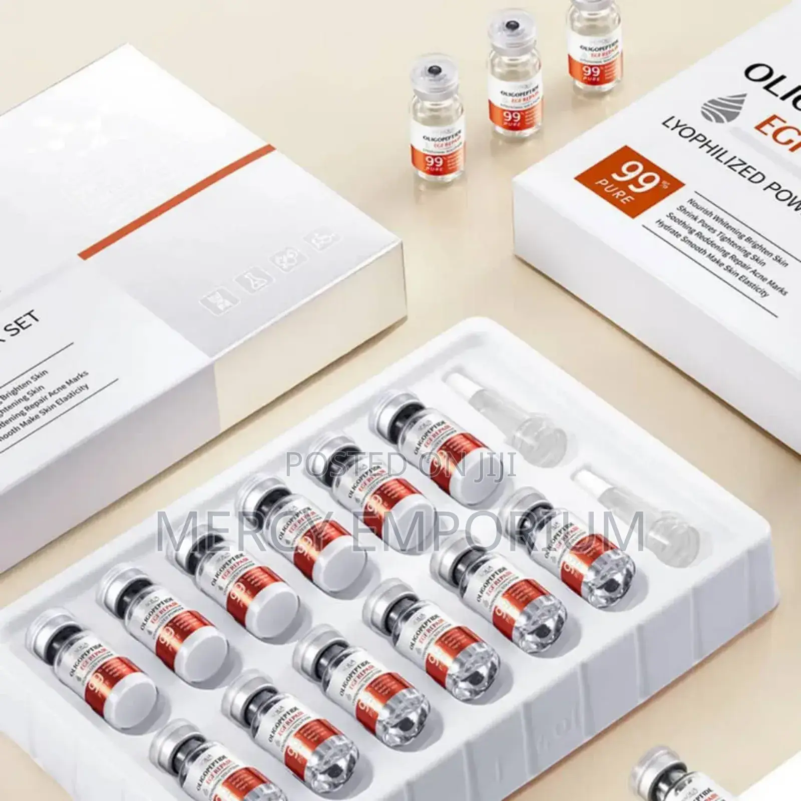 Microneedling Egf Oligopeptide Stem Cell Serum Brighten, Repair Skin
