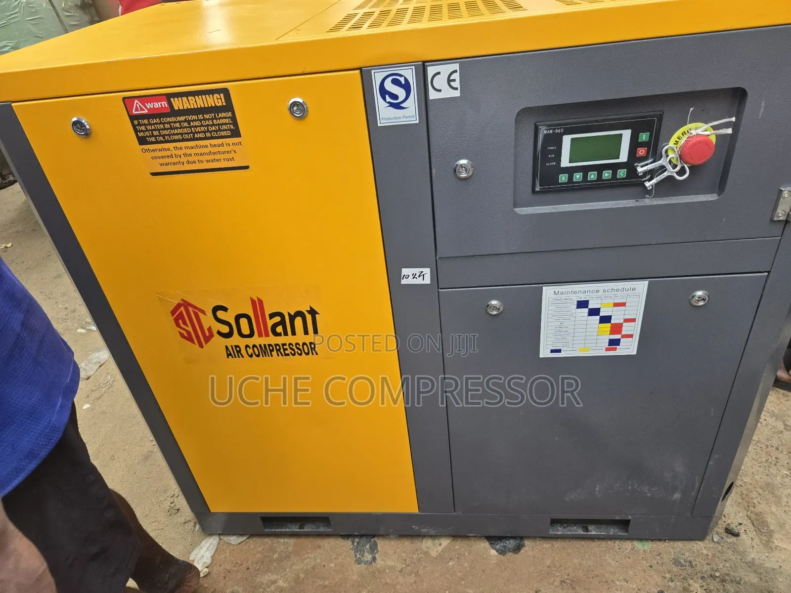Screw Air Compressor 30hp 22kw 10bar