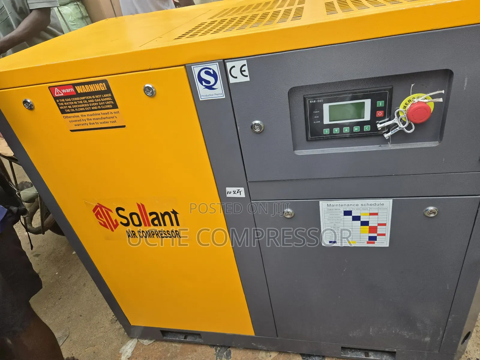 Screw Air Compressor 30hp 22kw 10bar