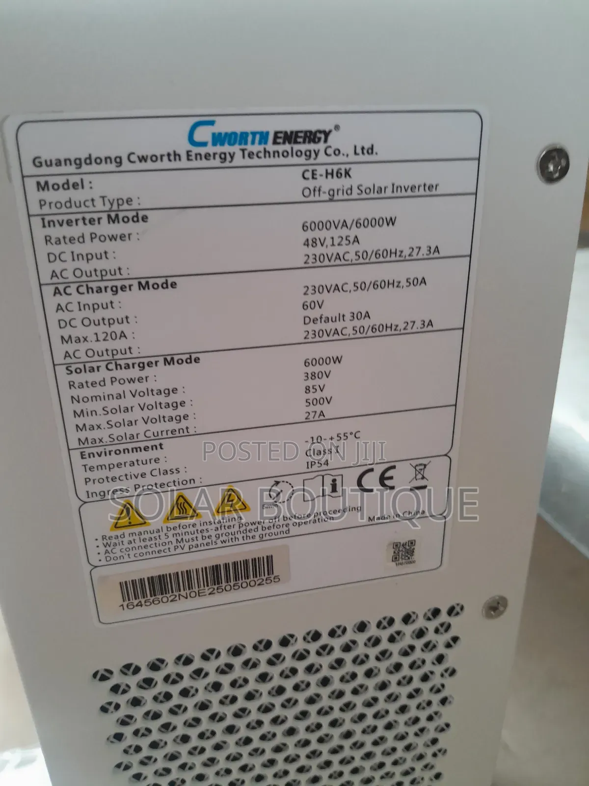 6kva 48v Cworth Hybrid Inverter