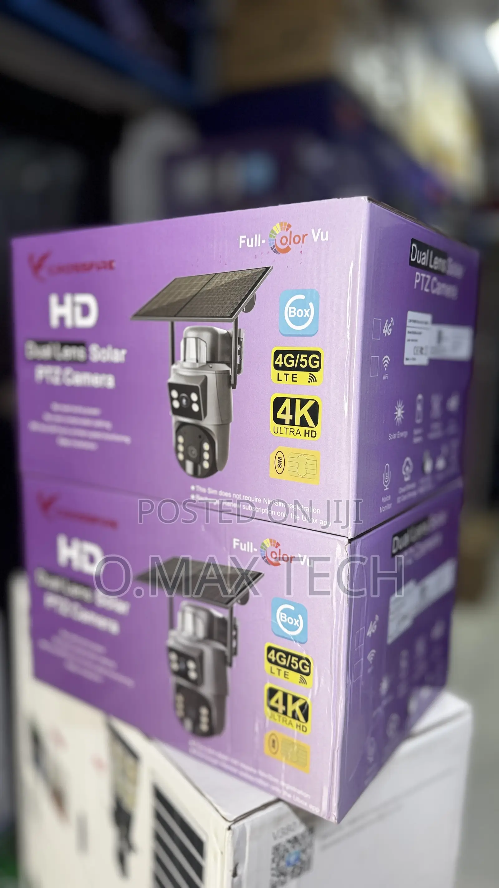 Crossfire Dual Lens Solar Ptz Camera 6mp- Ubox App