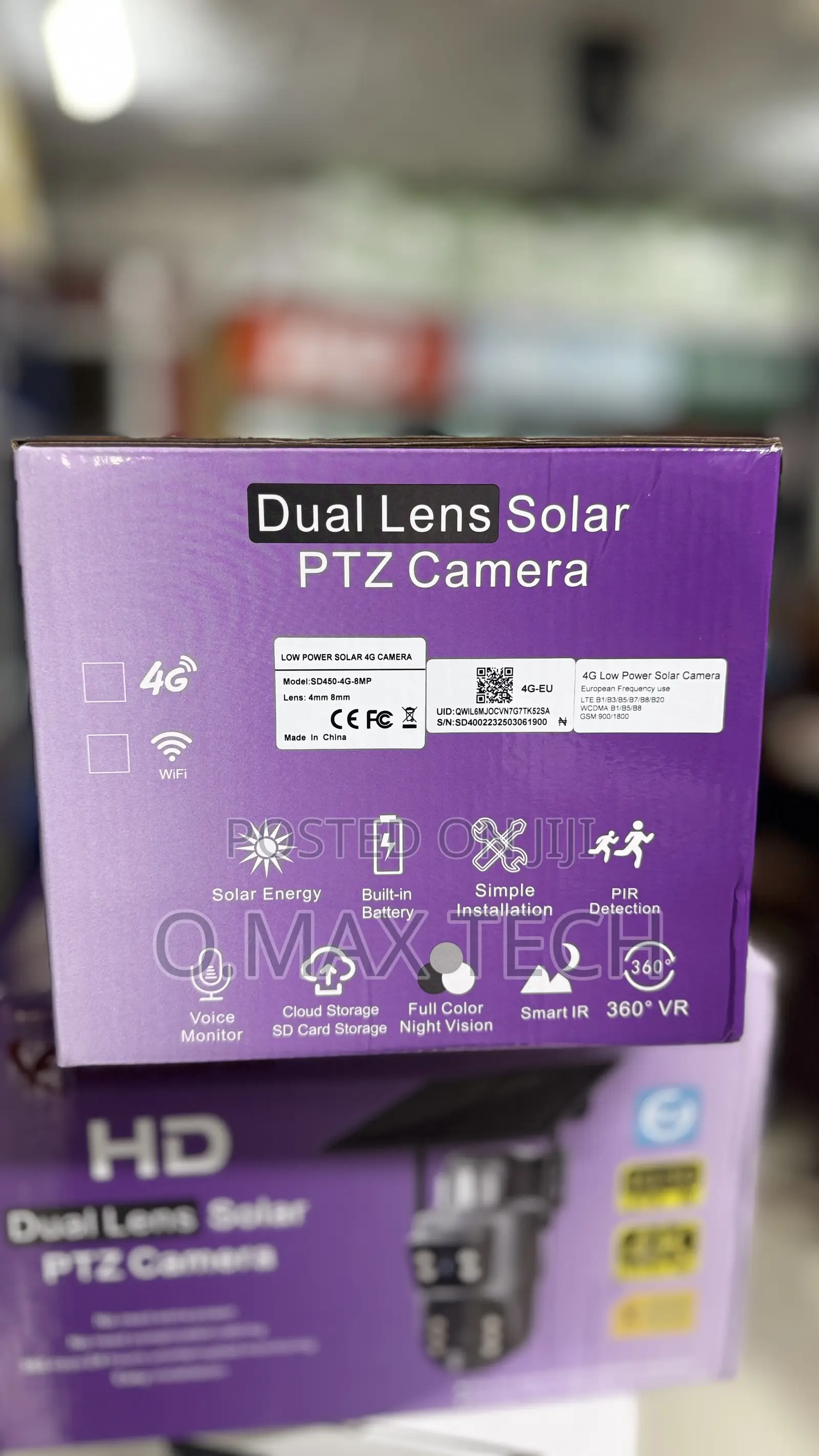 Crossfire Dual Lens Solar Ptz Camera 6mp- Ubox App