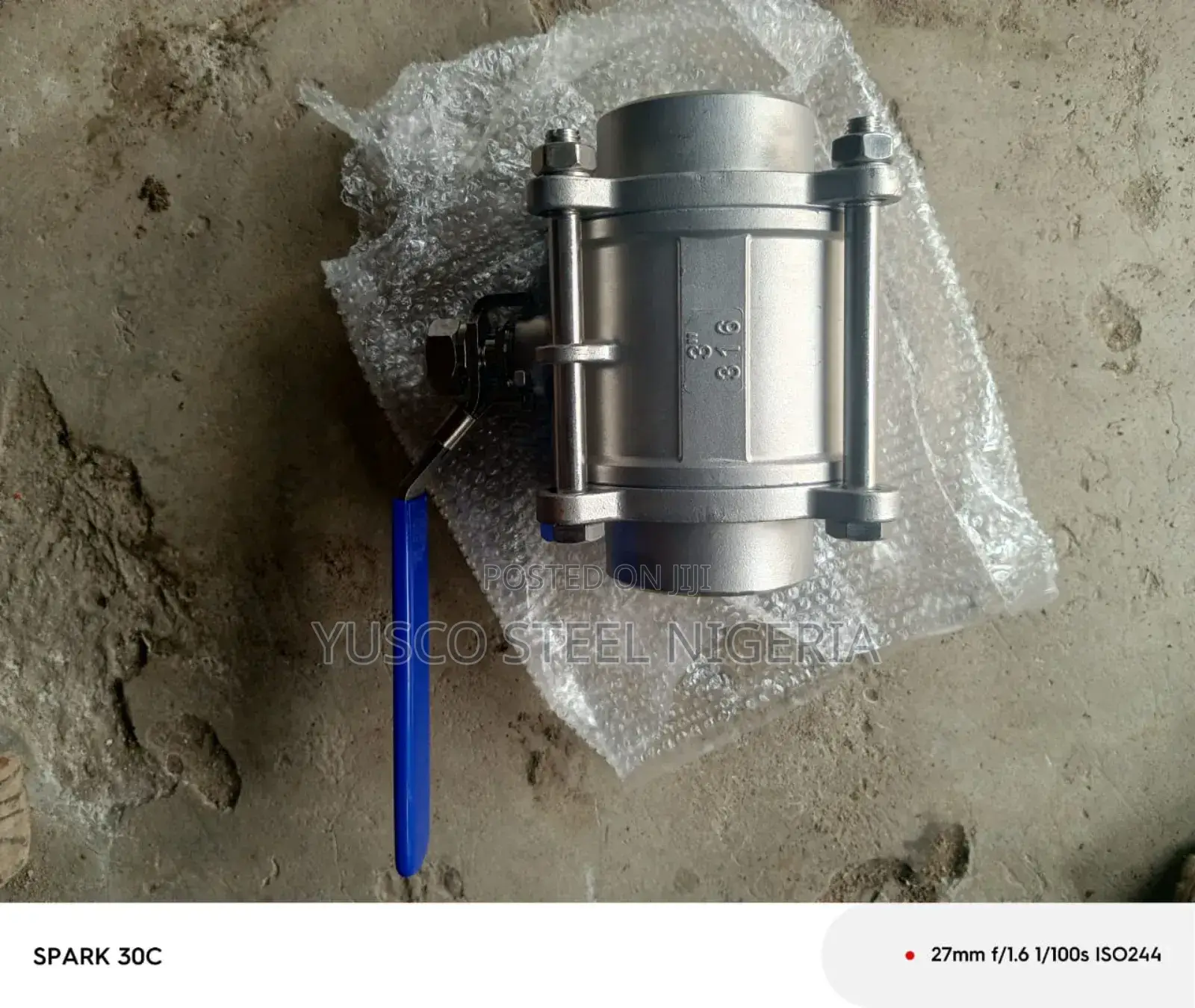 3" Stainless Steel Ball Valve