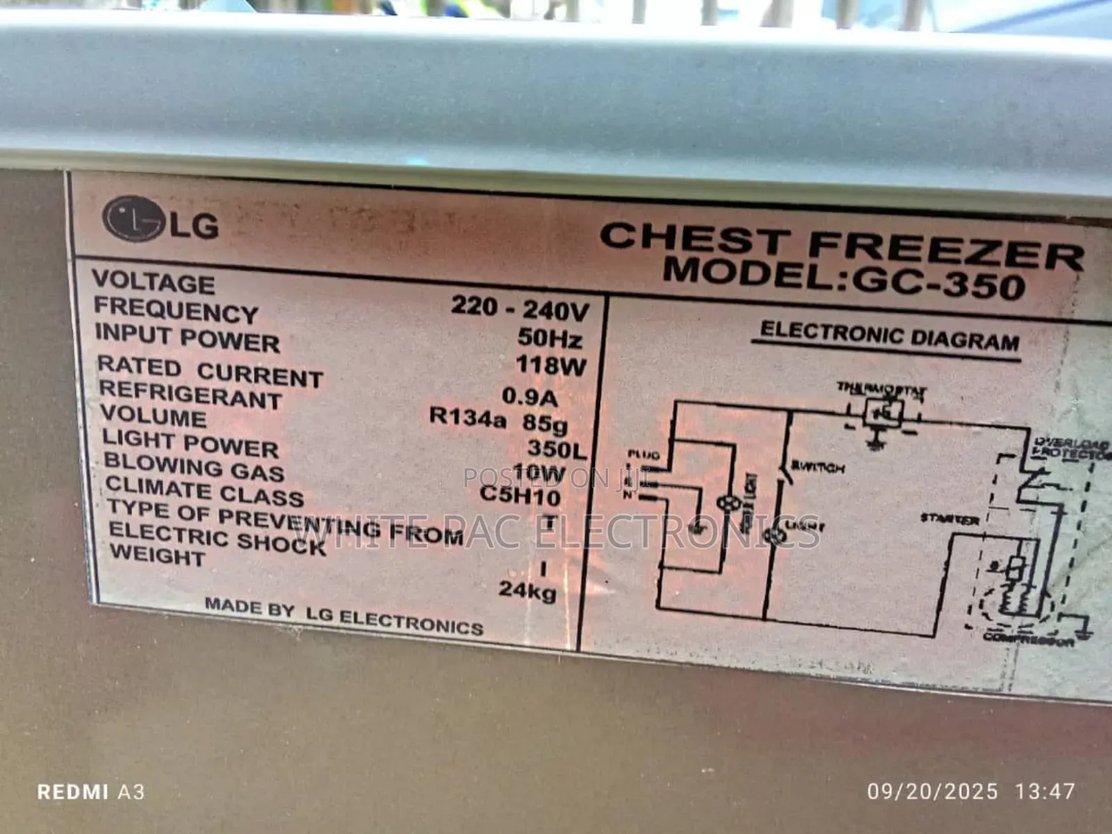 Original >Lg Chest Freezer 350-litre Twins Glass Fast Ice Maker >2 Yrs