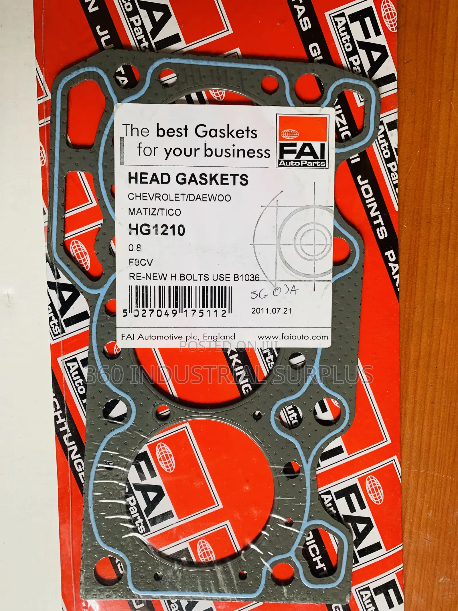 Fai Gasket Hg1210 for Chevrolet Daewoo