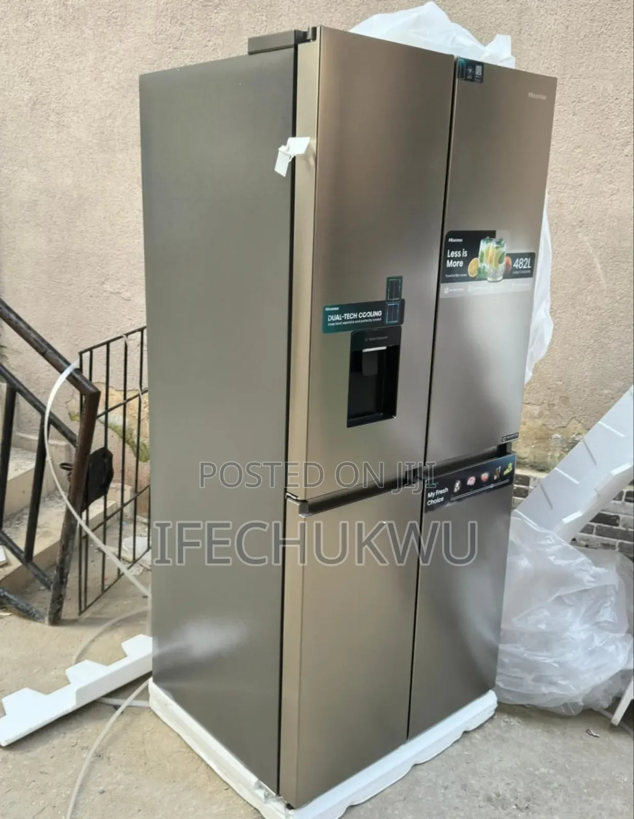 Original Hisense Latest Model 2025 New Design 4 Doors Fridge Freezer