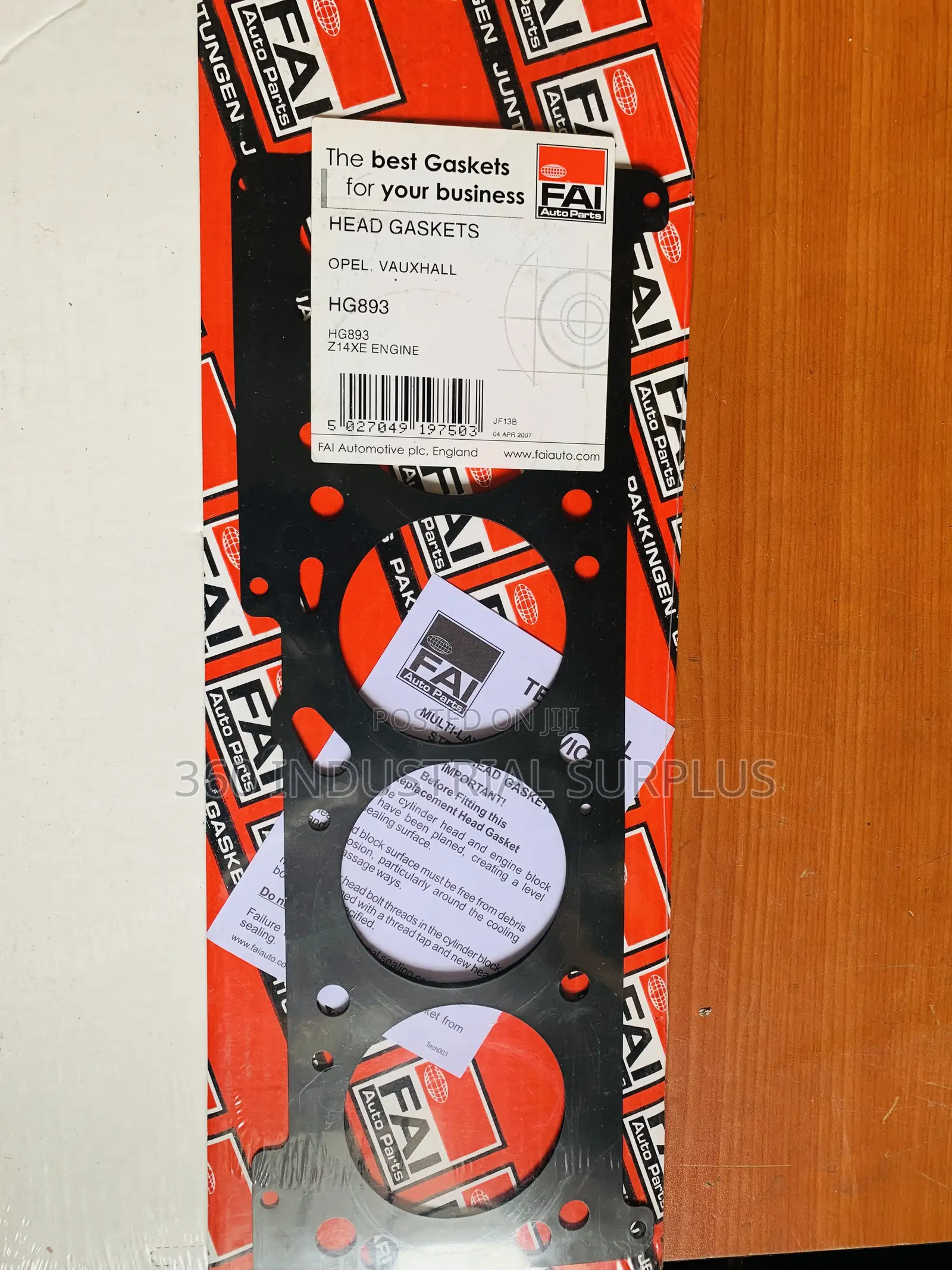 Cylinder Head Gasket Fai Hg893 for Vauxhall