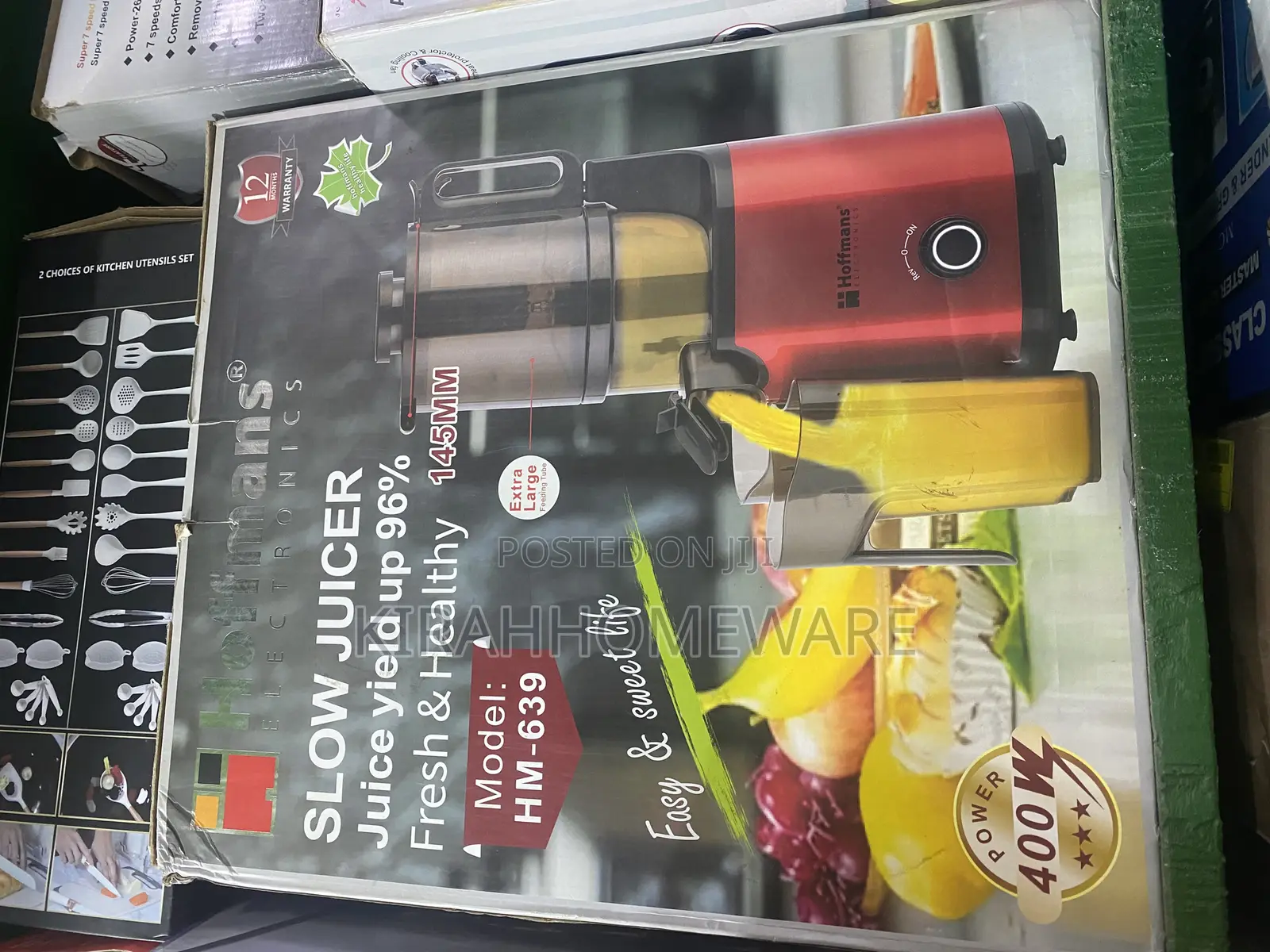 Hoffman Slow Juicer, 145mm Wide Feeder, 400w