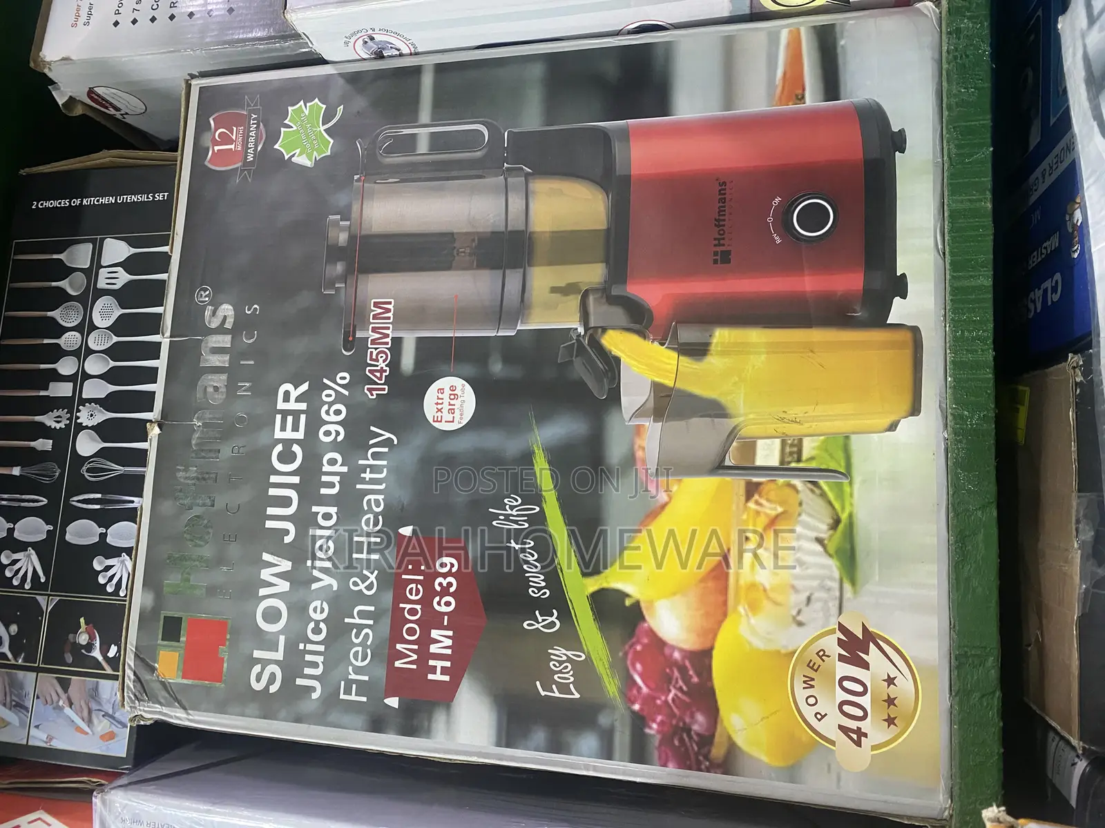 Hoffman Slow Juicer, 145mm Wide Feeder, 400w