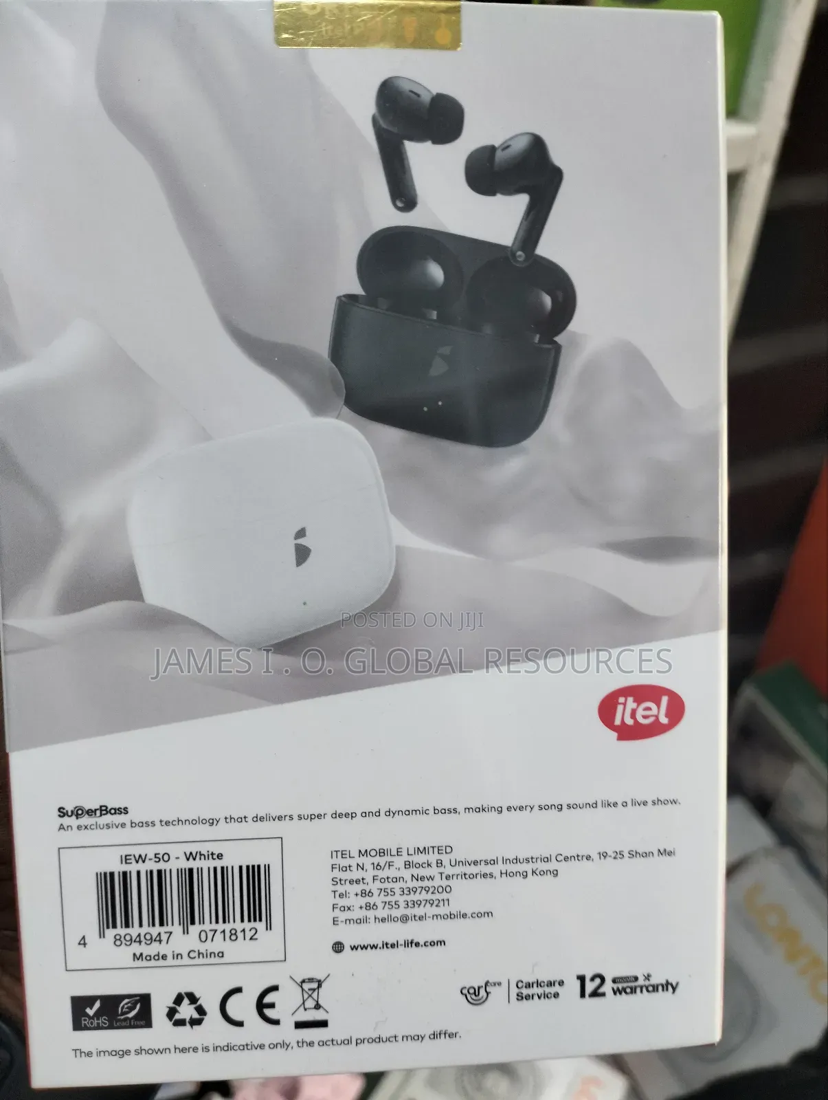 Itel Bluetooth Ear Buds Airbuds 5