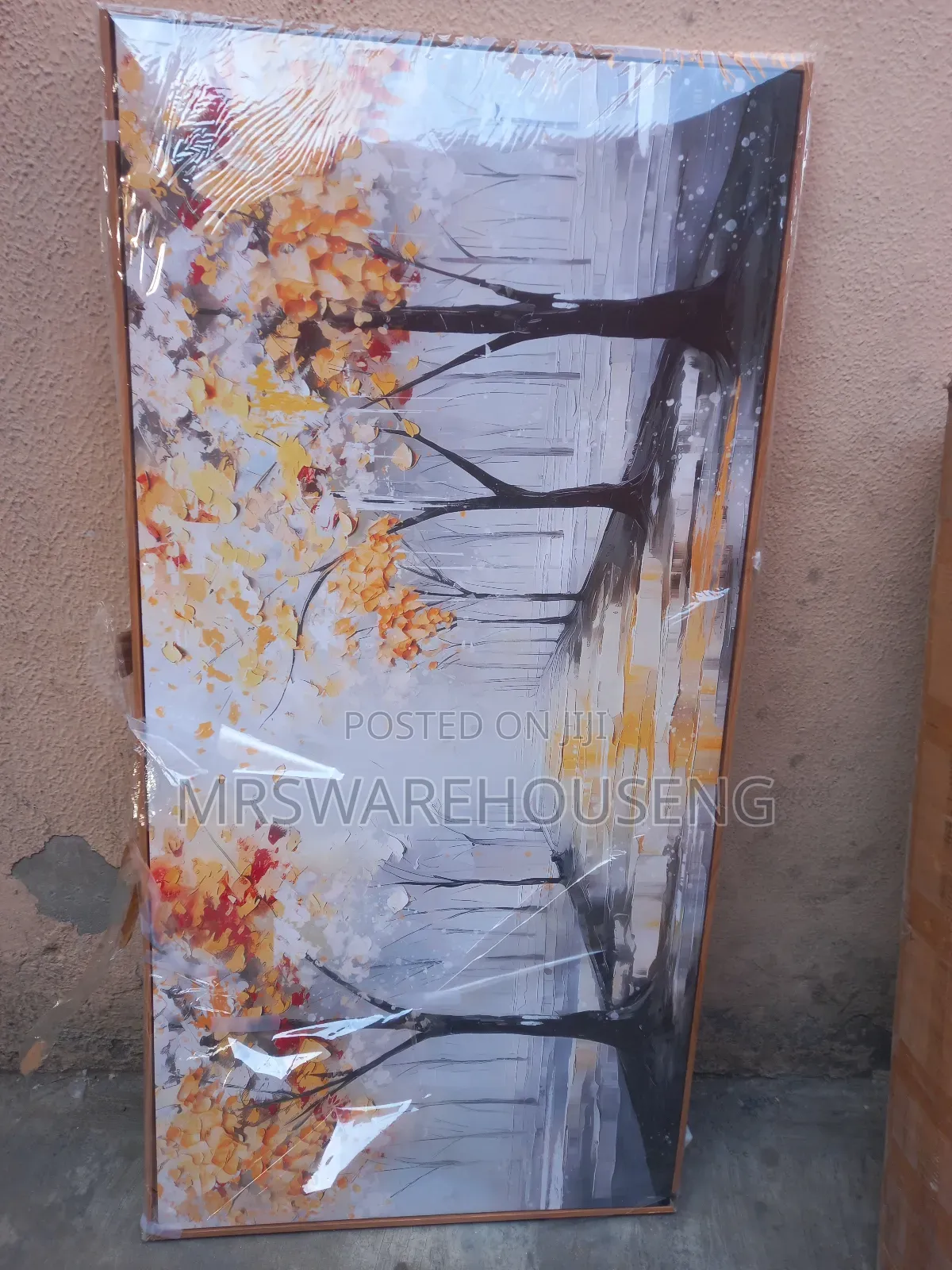 Canvas Wall Decor for Bedroom, Gold Picture Print Arwork, Size 20x40