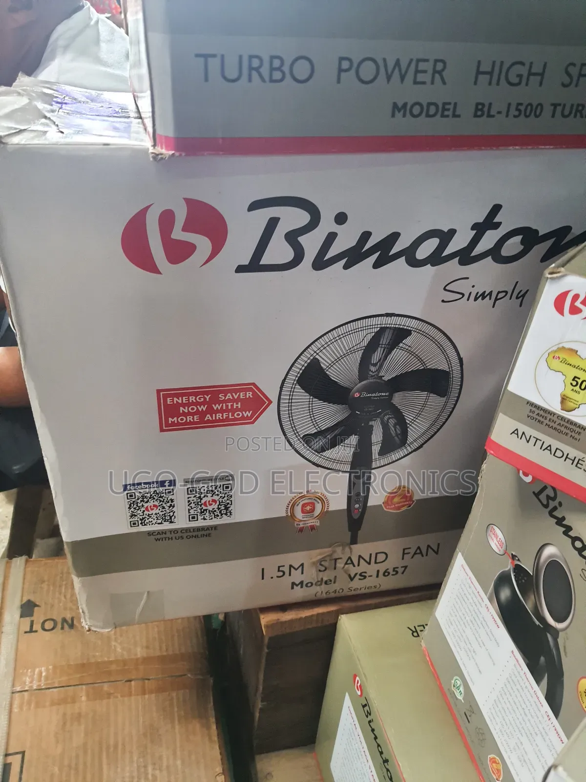 Century Rechargeable Standing Fan