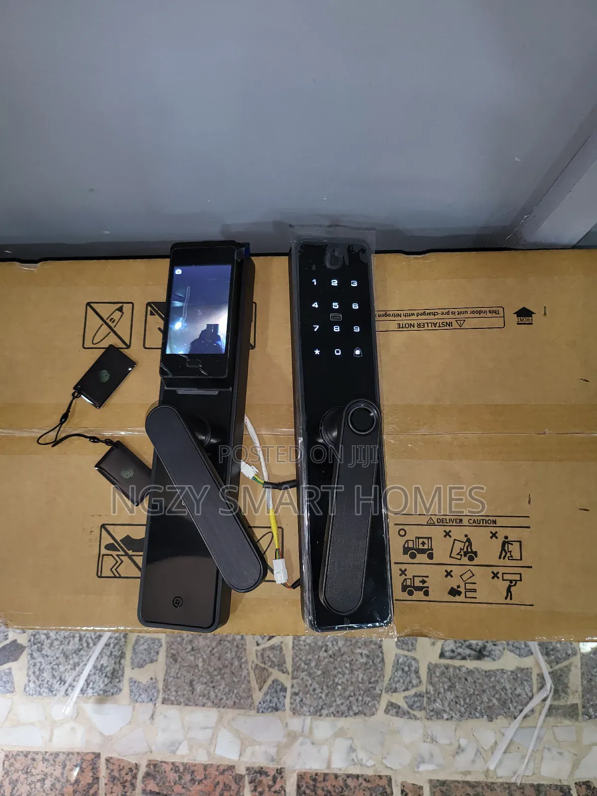 Semi Automatic Handle Tuya Lock With Camera