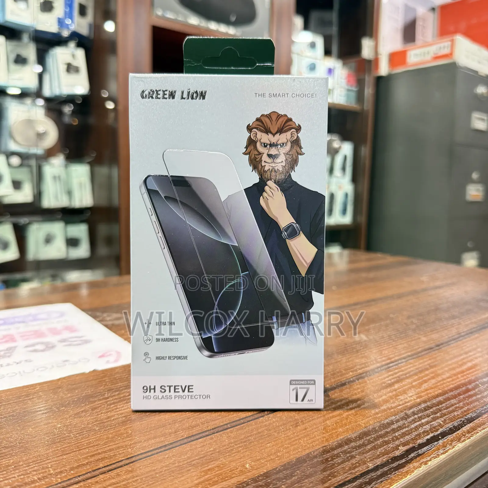 iPhone 17 Air || 17 Pro | 17 Pro Max Green Lion Screen Guard Protector