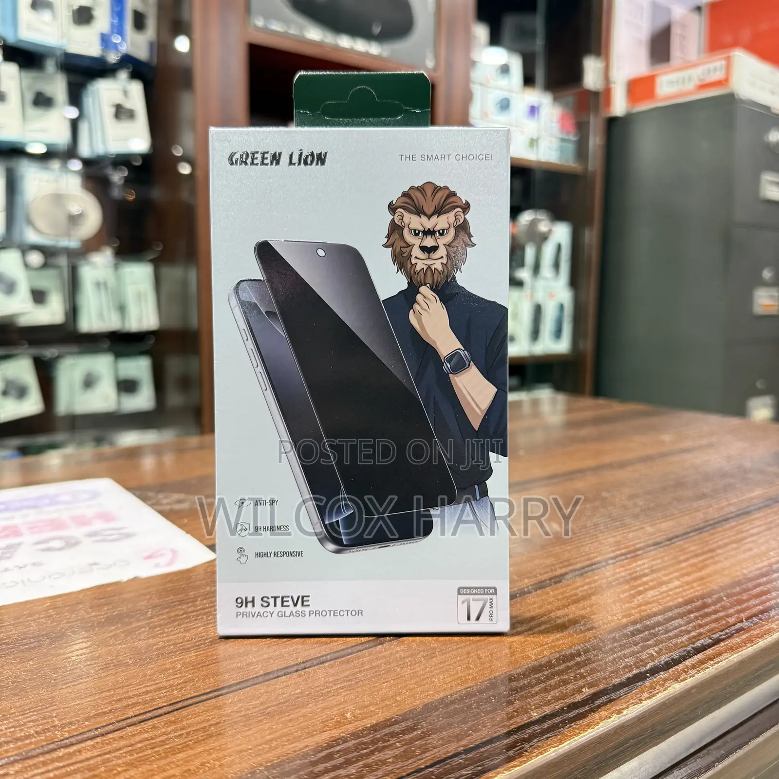 iPhone 17 Air || 17 Pro | 17 Pro Max Green Lion Screen Guard Protector