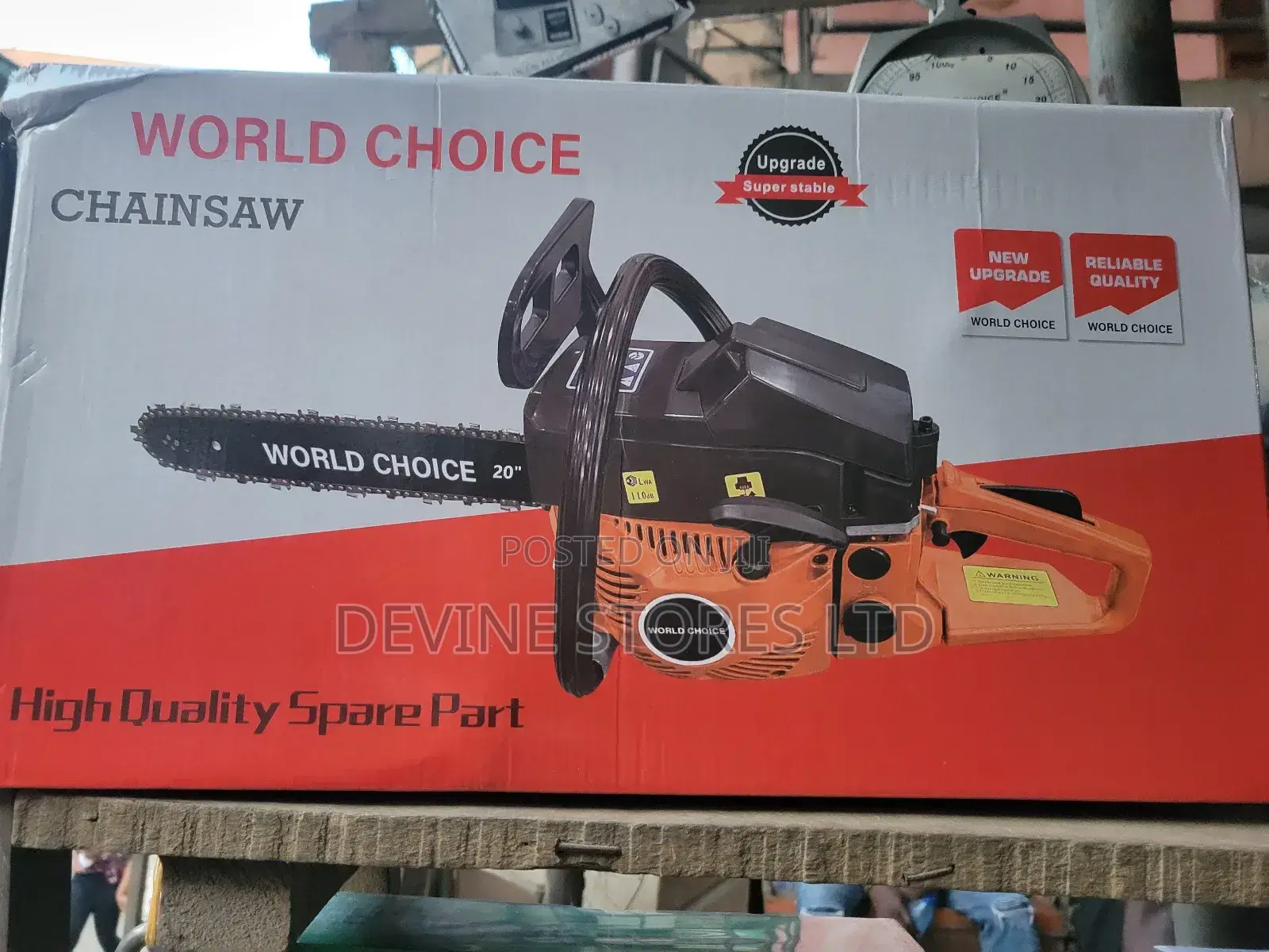 20" World Choice Petrol Chainsaw Machine