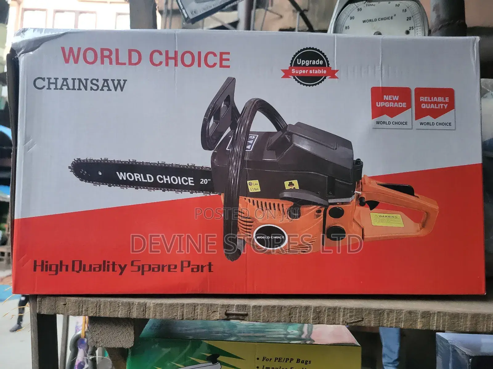 20" World Choice Petrol Chainsaw Machine