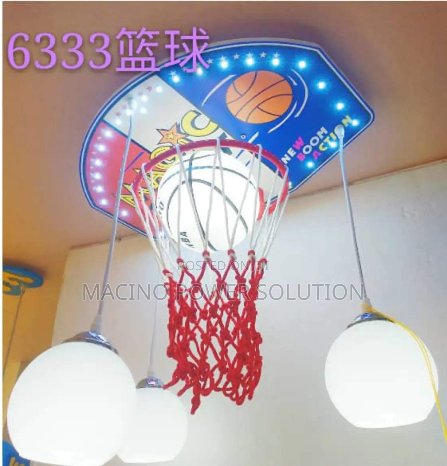 Creative Basketball Net Ceiling Fitting Light