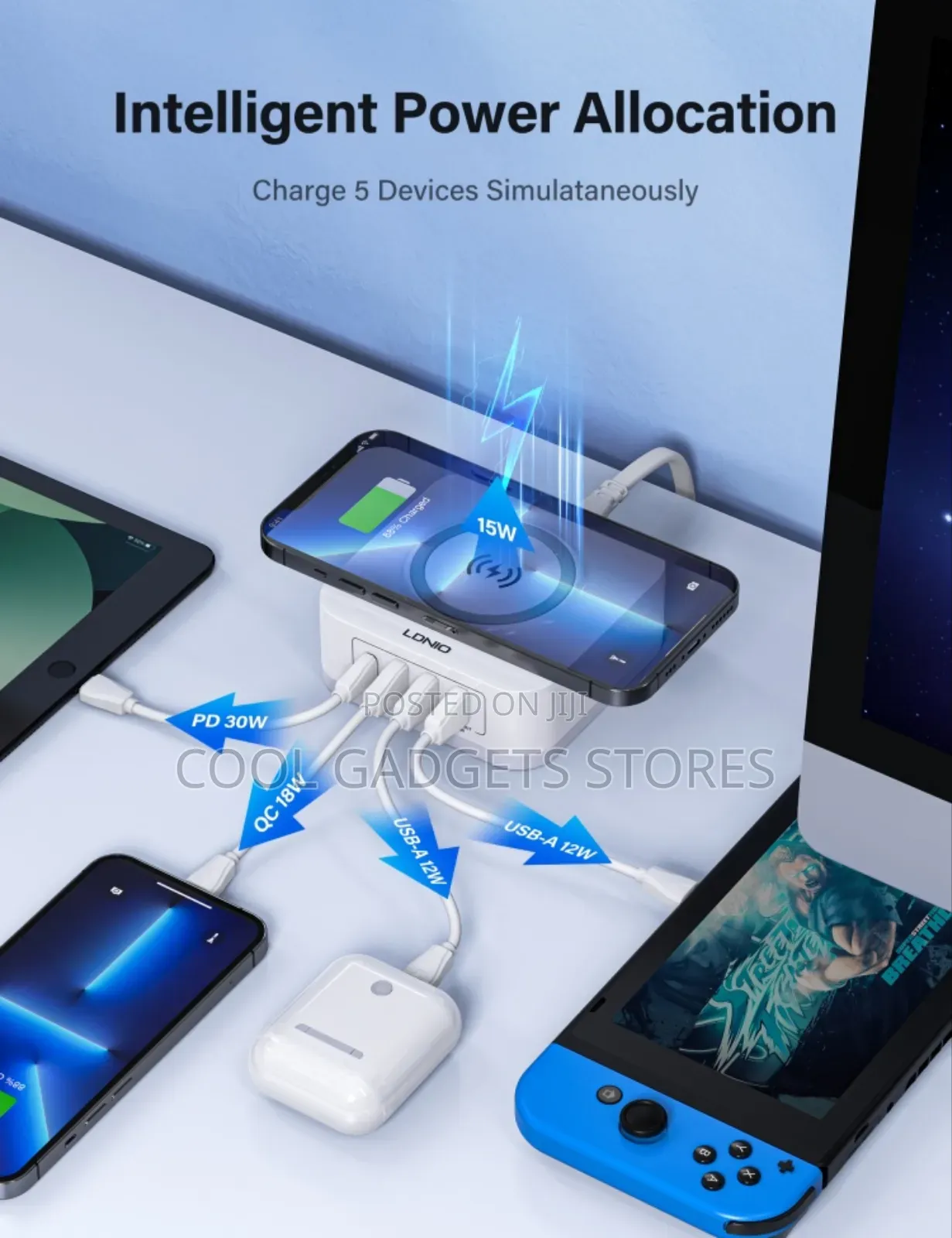 Ldnio Aw004 Desktop 32w Wireless Charger