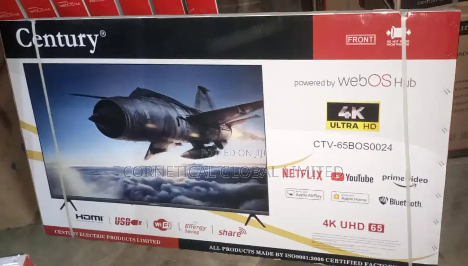 Century 65"inches Uhd Smart Vidaa Tv (Voice Assistance)