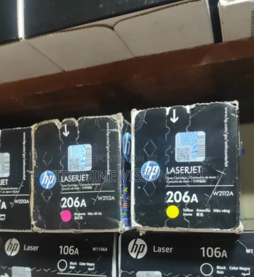 Hp 206a Magenta,Black Toner Pro M255, Mfp M282, M283 Series |