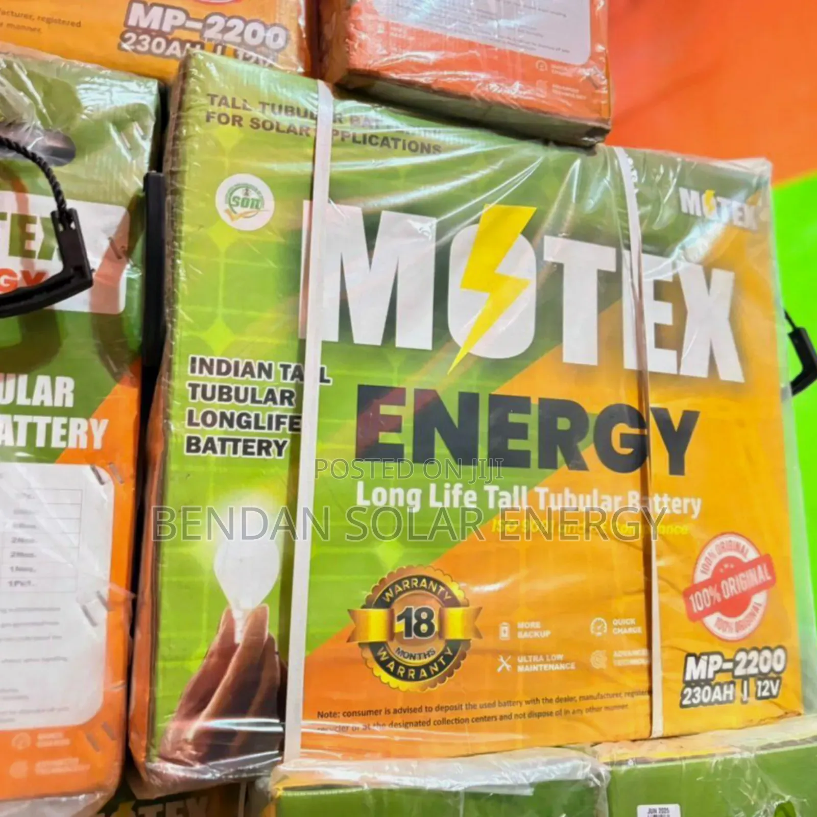 230ah Motex Energy Tubular Battery – 12v Heavy Duty Durable