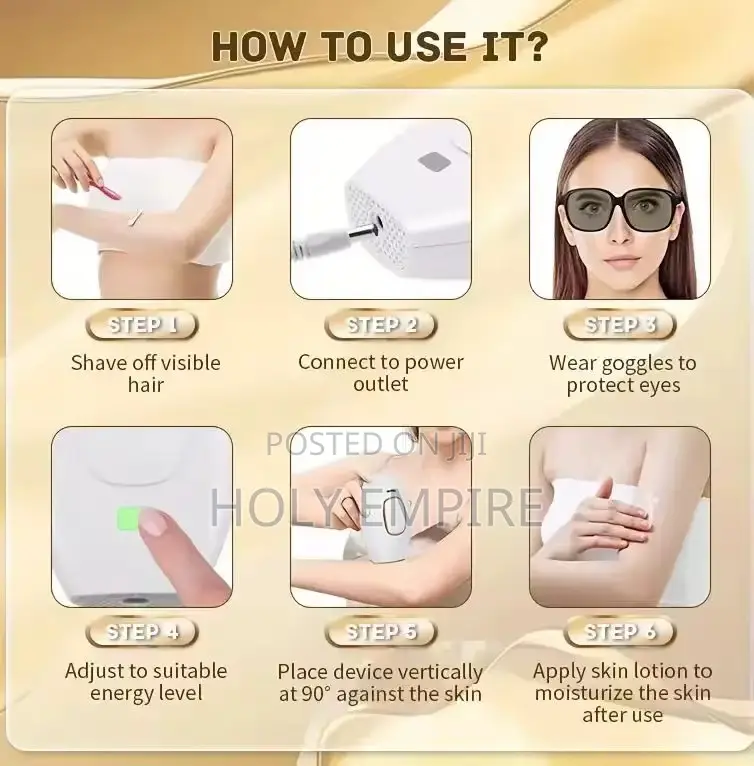 Flashes Ipl Hair Removal Device For Women Painless Laser Epilator