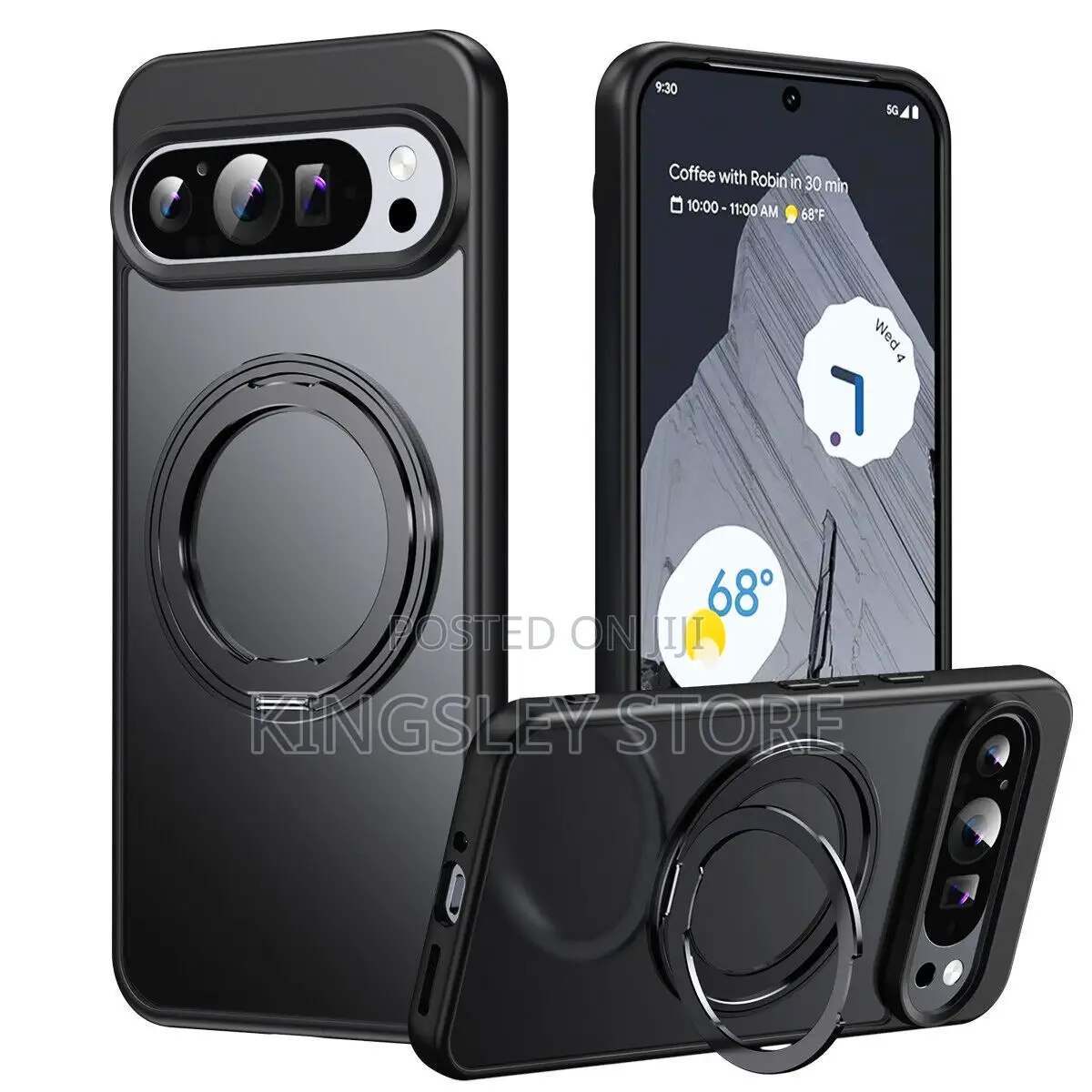 Magnetic Case With 360 Rotation Ring Stand For Google Pixel 10 Pro Xl
