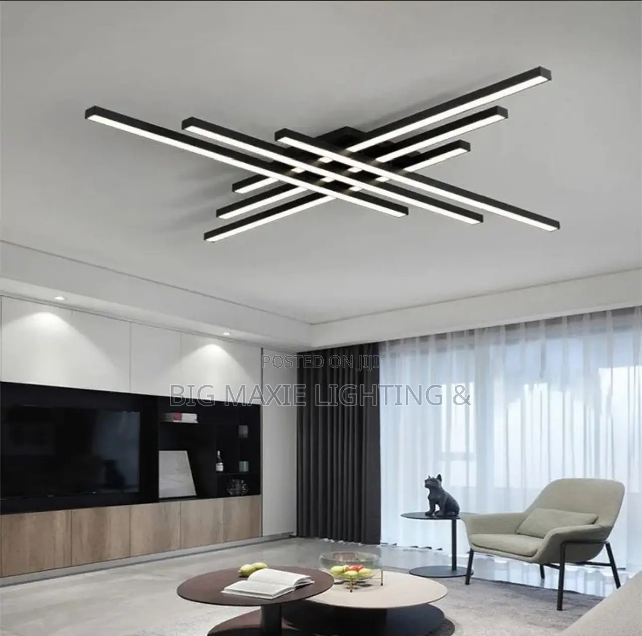 Nordic Modern Long Strip Ceiling Lamp for Living Room, Bedroom