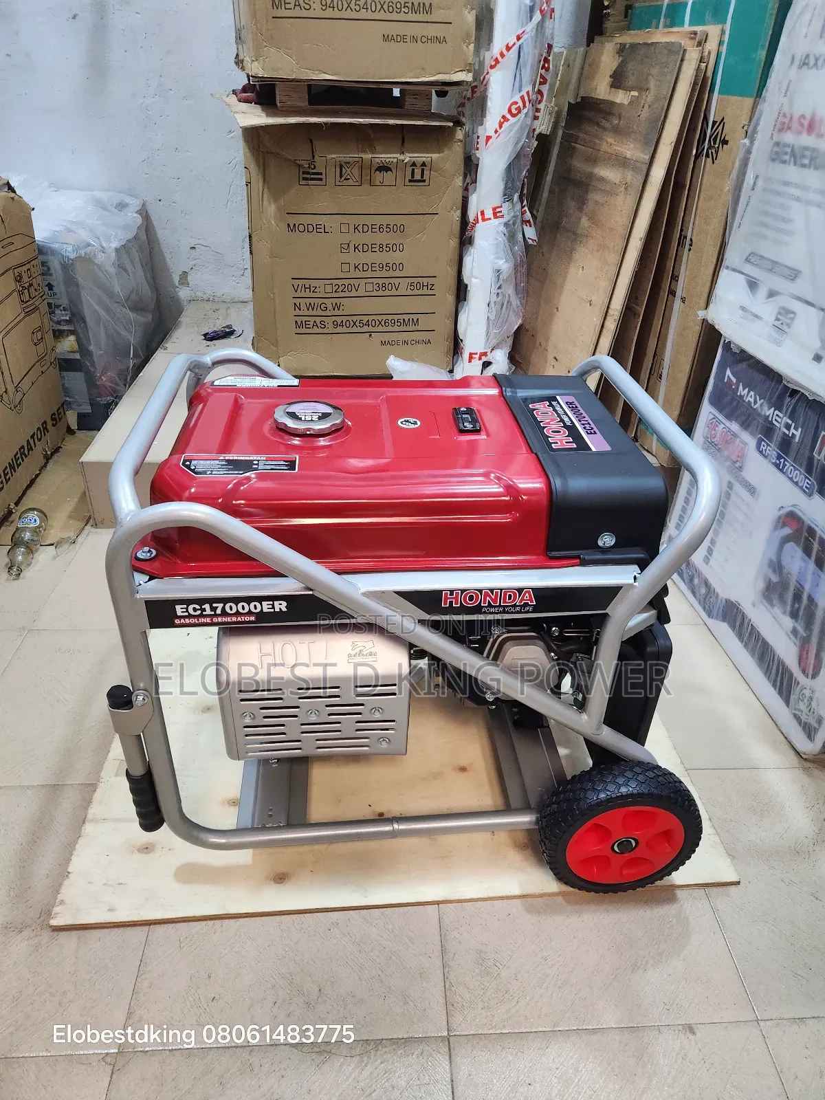 Honda Generator With Remote Control 15kva 100% Copper Coil