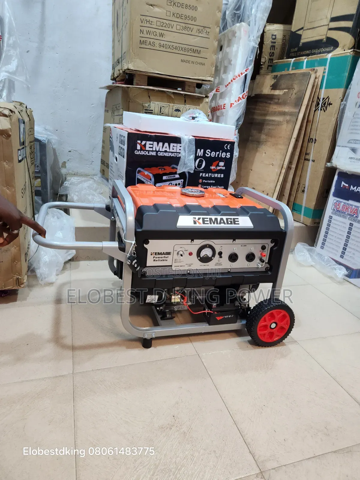 5.5kva Kemage Generator Set 100% Copper Coil With Remote Control