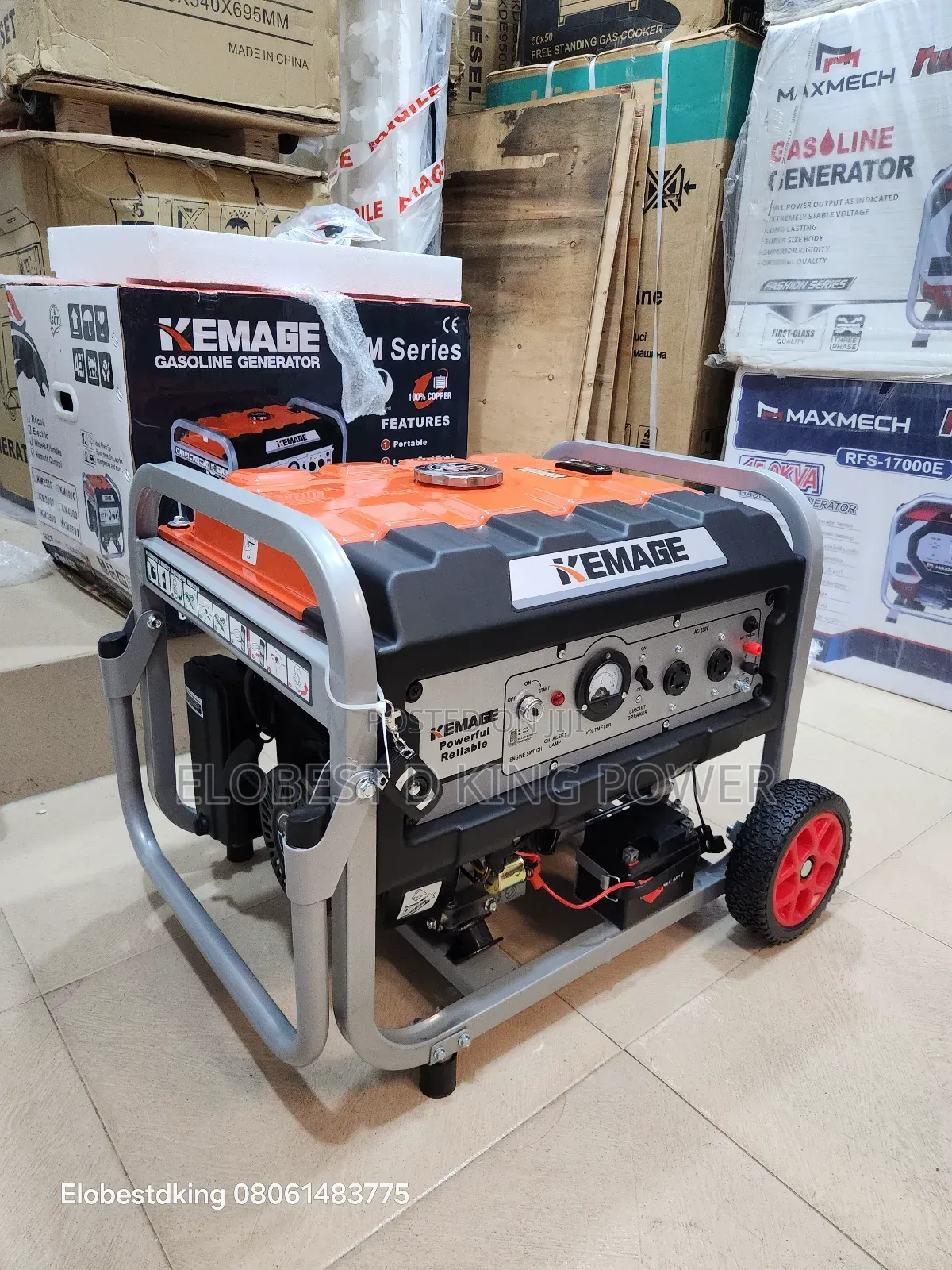 5.5kva Kemage Petrol Generator Set With 100% Copper Coil Remote Contro