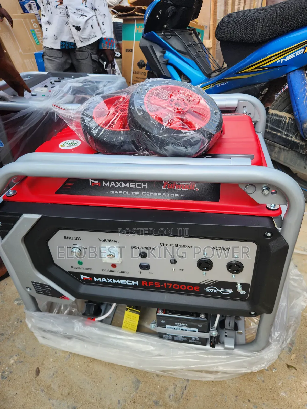 15kva Maxmech Petrol Generator Set With Key Start 100% Copper Coil