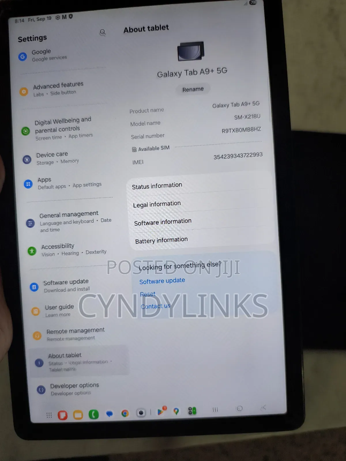 Samsung Galaxy Tab A9+ 64 GB Gray