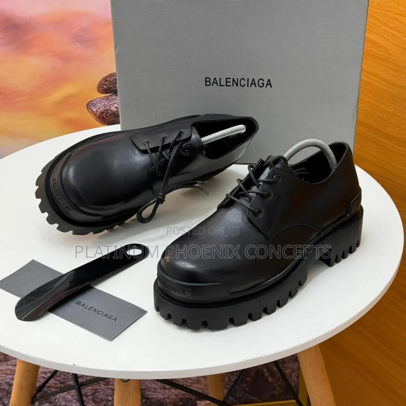 Luxury Balenciaga High Quality Leather Corporate Shoe