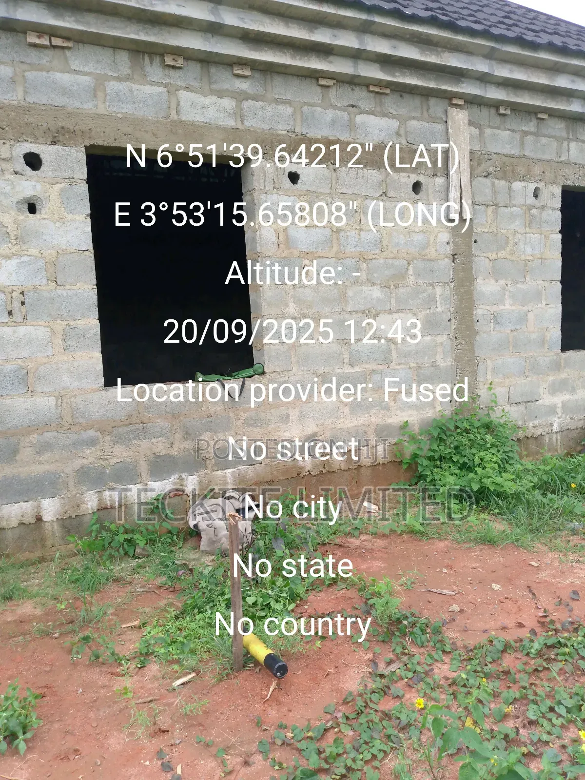 Approved Digital Survey for Borehole Drilling at Adegbayi, Ibadan