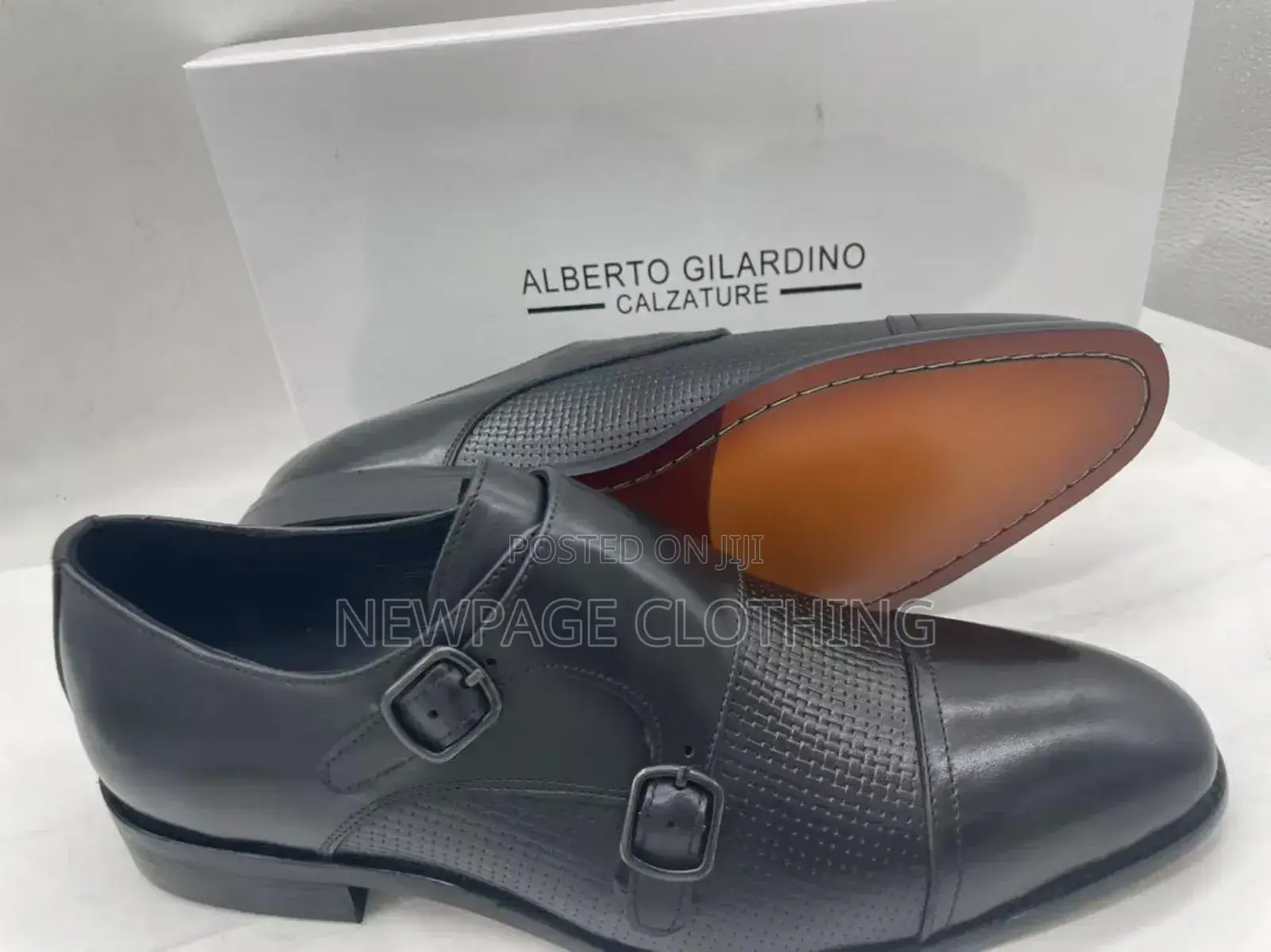 Clarks Men’S Black Monk Strap Corporate Leather Shoes