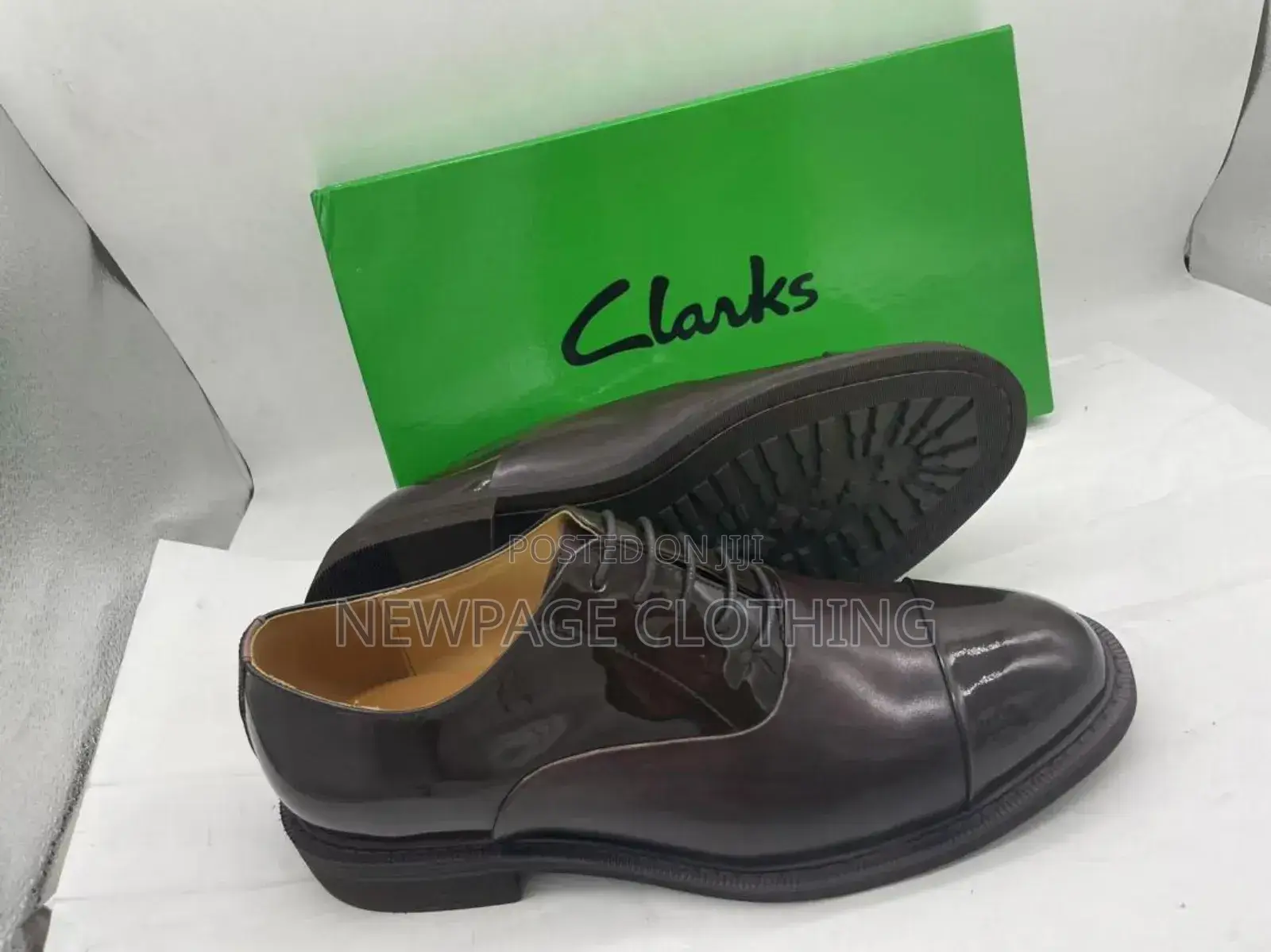Clarks Office Men’S Black Classic Leather Shoes