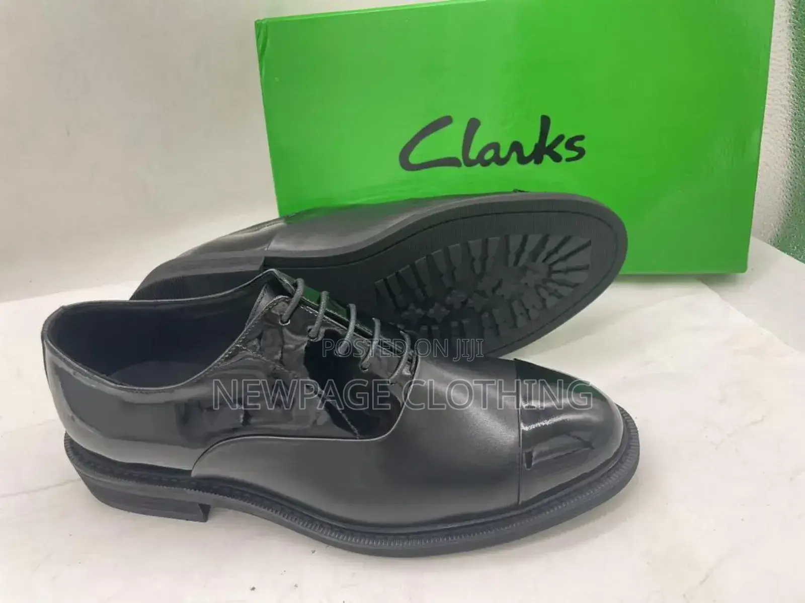 Clarks Office Men’S Black Classic Leather Shoes