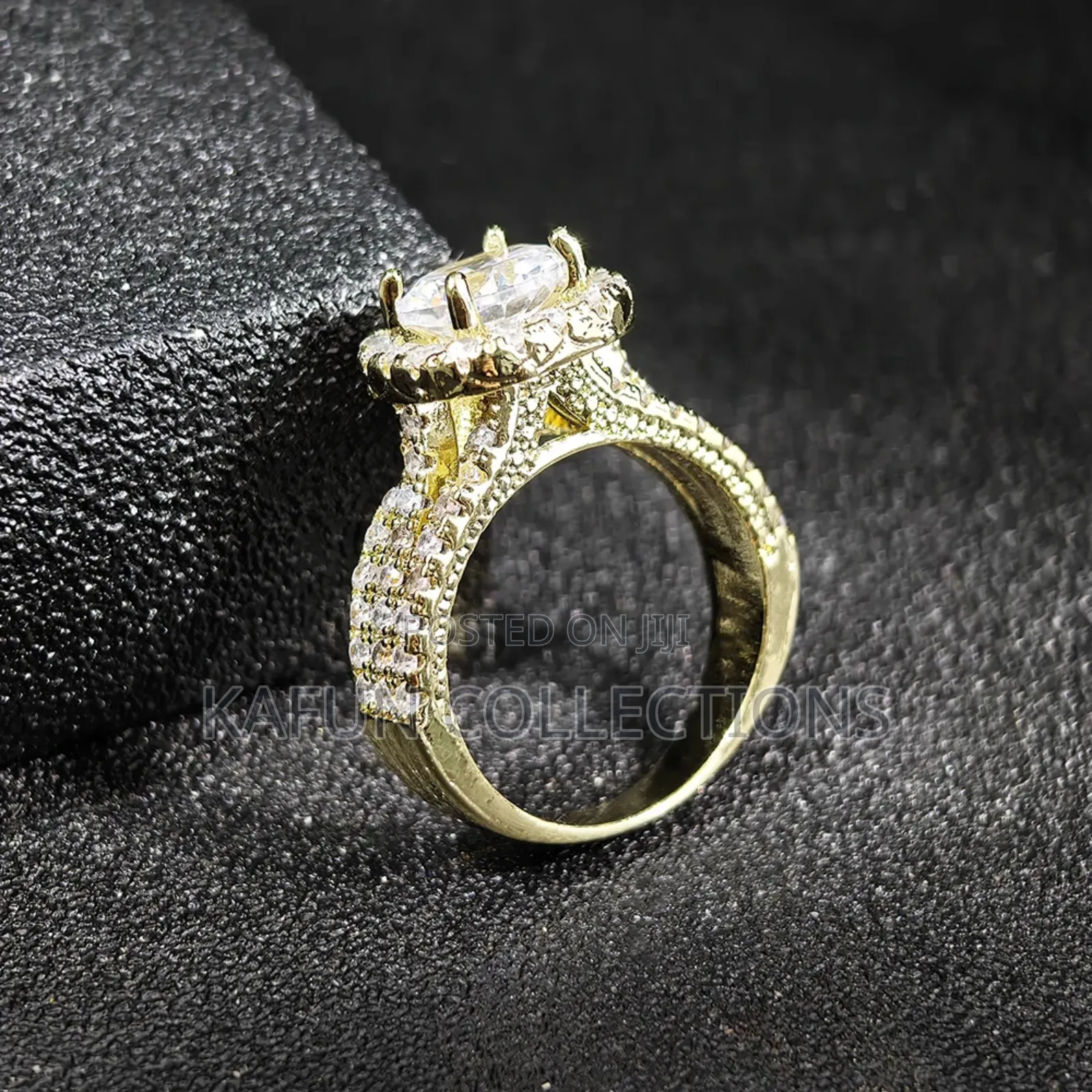 Highly Durable Gold Zirconia Proposal/Engagement Ring