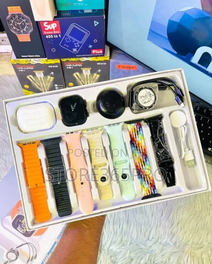 H92 Smart Watch, Free Airpod, Free Speaker, 7 Straps