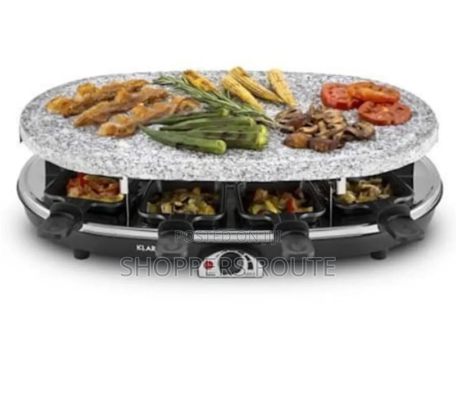 Progress 2-in-1 Device: Electric Raclette Stone Steaklette Grill