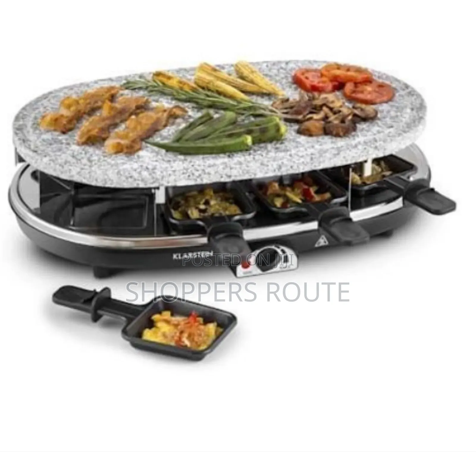 Progress 2-in-1 Device: Electric Raclette Stone Steaklette Grill