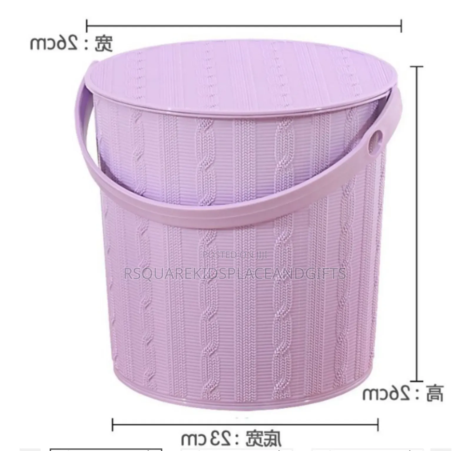 Thick Bucket With Lid for Souvenir