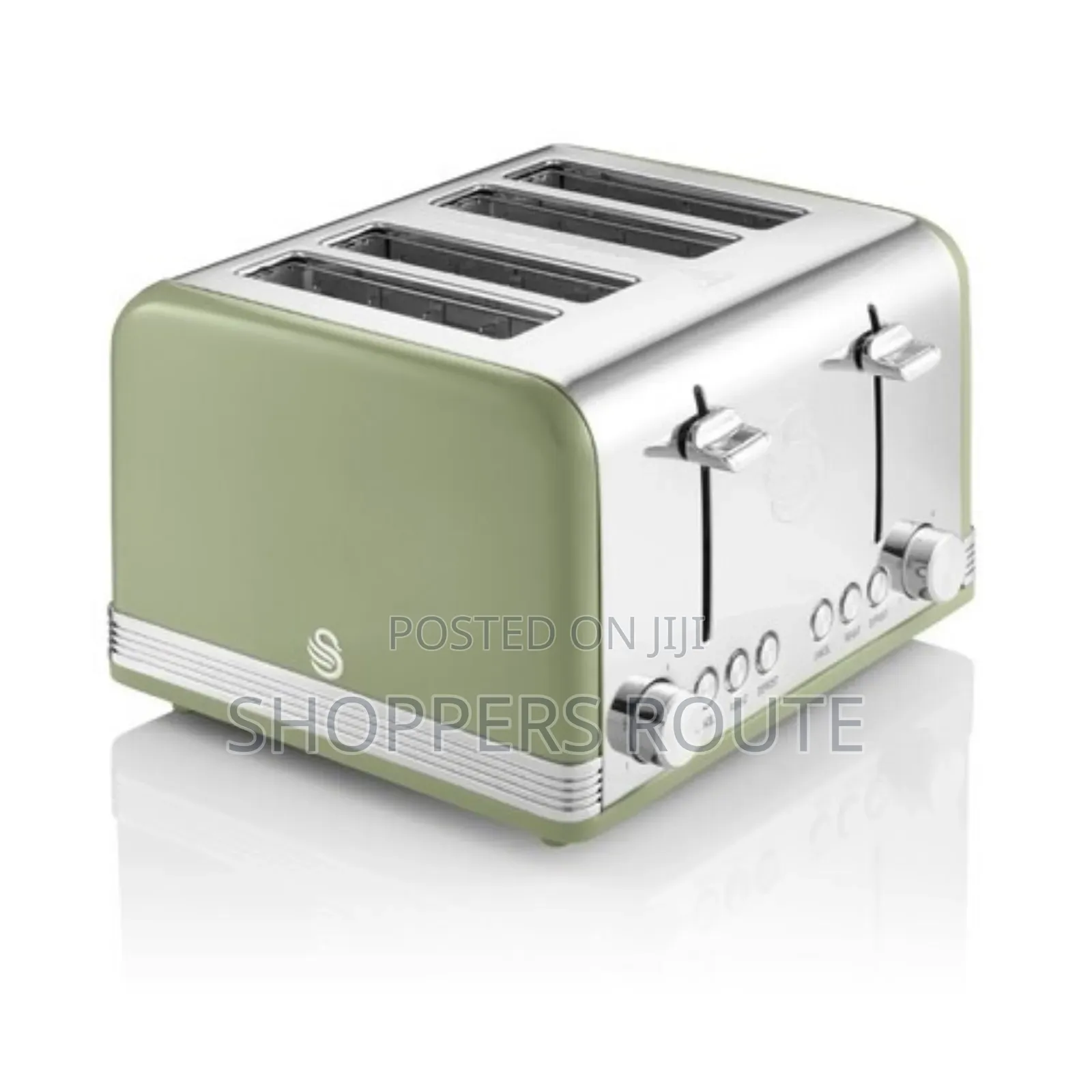 Swan Retro Green Four Slice Toaster