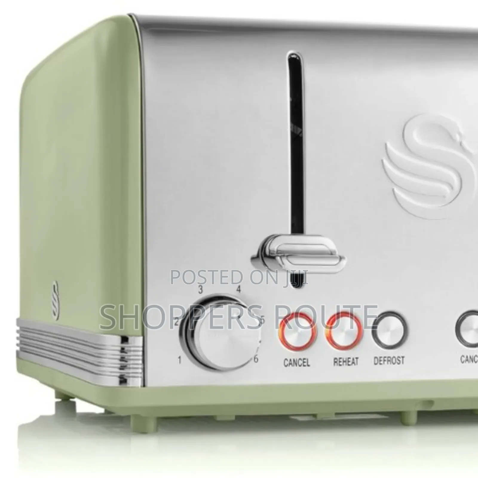 Swan Retro Green Four Slice Toaster