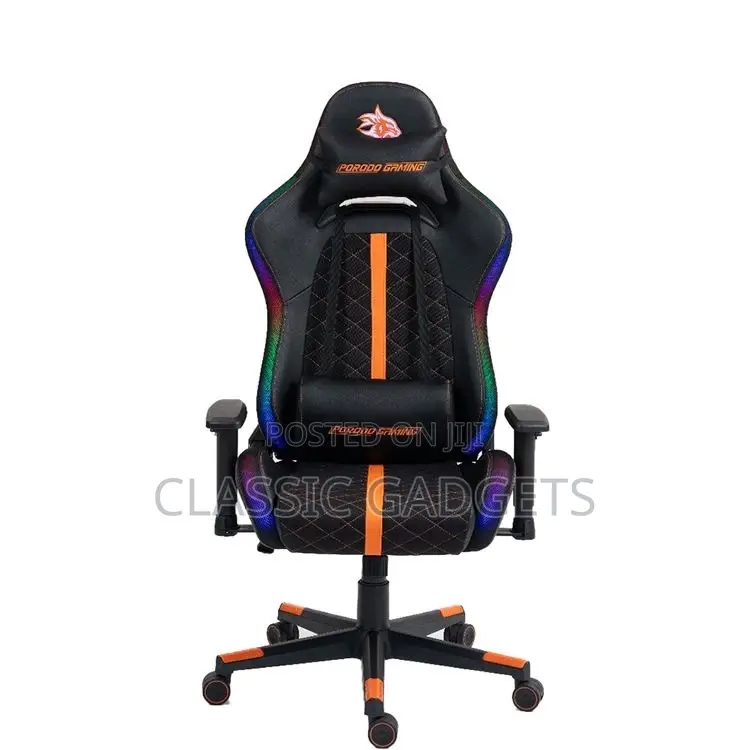 Porodo Gaming Ergonomic Rgb Gaming Chair With Built-in Speakers