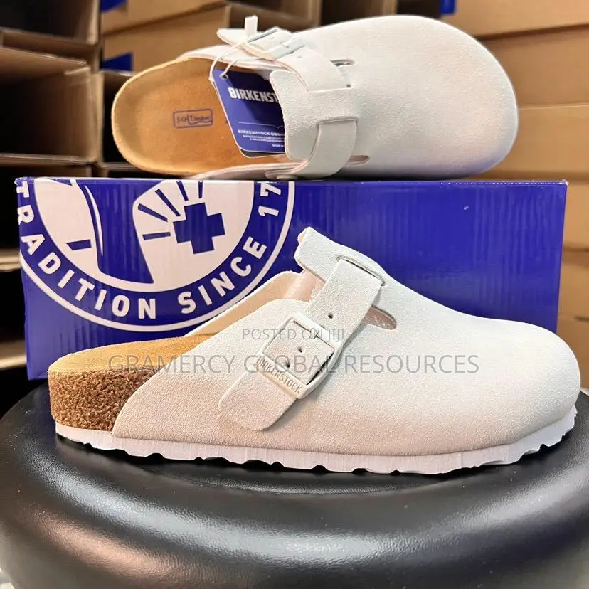 Original Birkenstock Boston Soft Footbed - Suede Leather