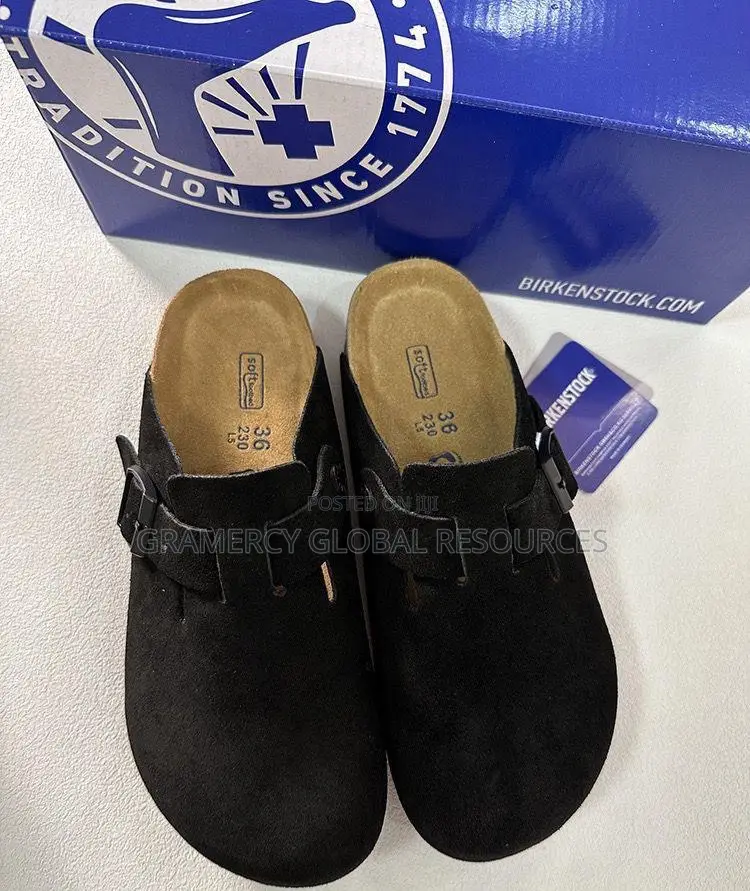 Original Birkenstock Boston Soft Footbed - Suede Leather