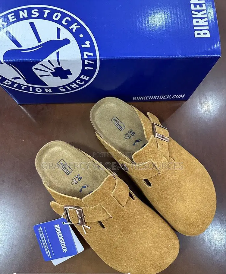 Original Birkenstock Boston Soft Footbed - Suede Leather